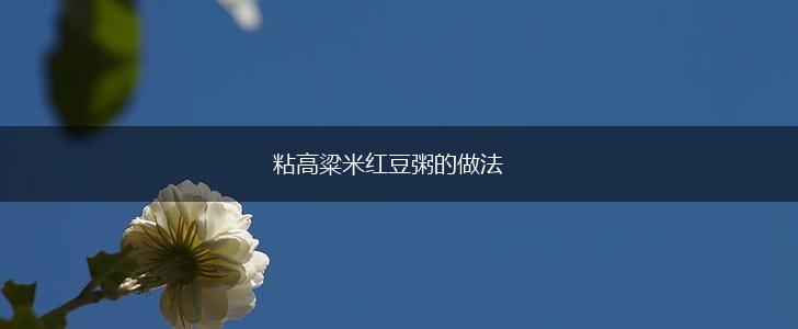 粘高粱米红豆粥的做法,第1张