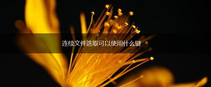 连续文件选取可以使用什么键,第1张