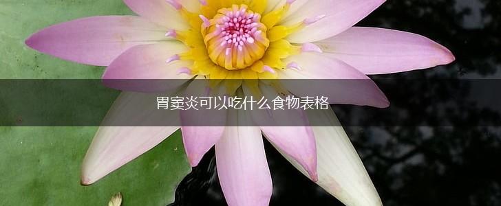 胃窦炎可以吃什么食物表格,第1张