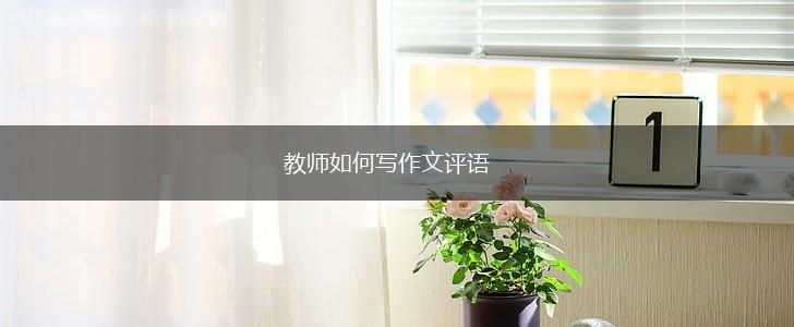 教师如何写作文评语,第1张