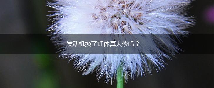 发动机换了缸体算大修吗？,第1张