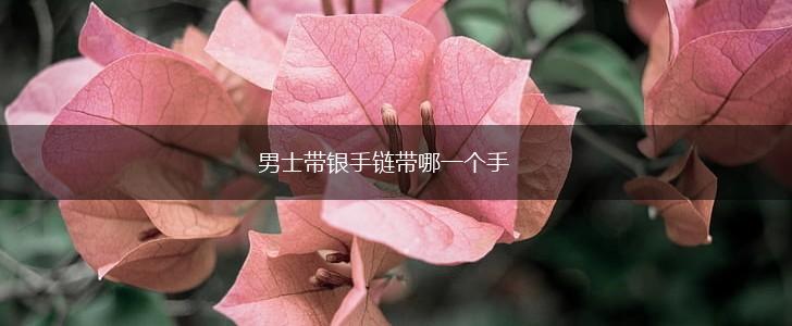 男士带银手链带哪一个手,第1张