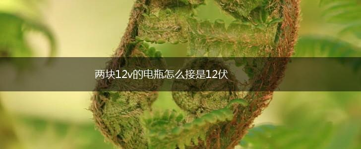 两块12v的电瓶怎么接是12伏,第1张