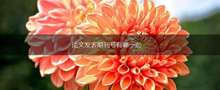 论文发表期刊号有哪一些,第1张