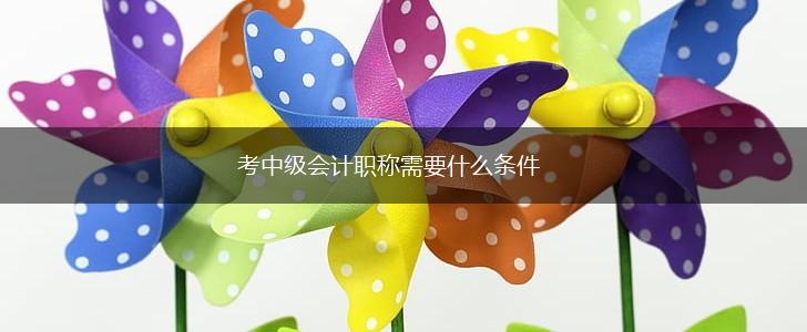 考中级会计职称需要什么条件,第1张