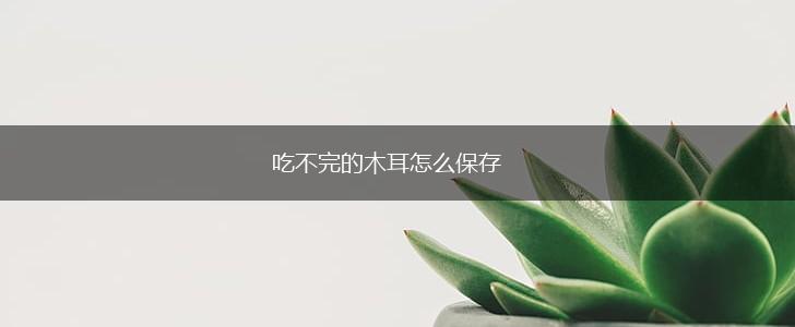 吃不完的木耳怎么保存,第1张