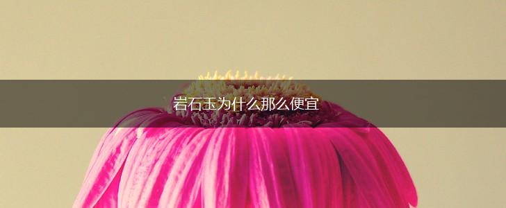 岩石玉为什么那么便宜,第1张