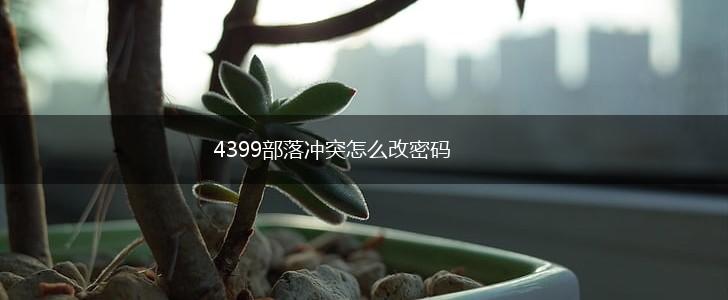 4399部落冲突怎么改密码,第1张