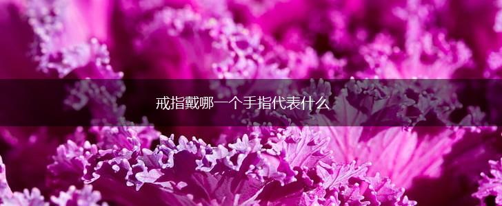戒指戴哪一个手指代表什么,第1张