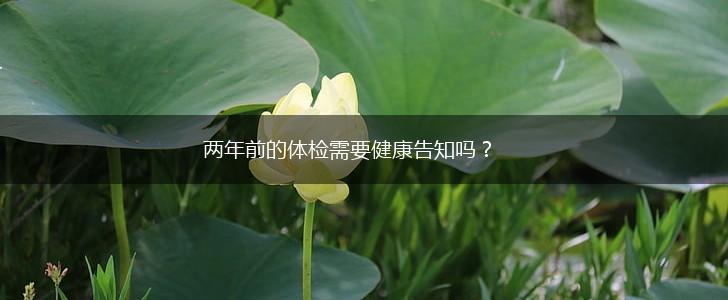 两年前的体检需要健康告知吗？,第1张