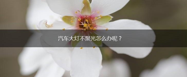 汽车大灯不聚光怎么办呢？,第1张