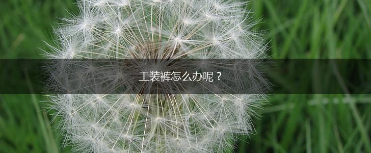 工装裤怎么办呢？,第1张