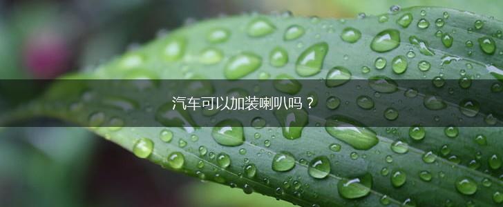 汽车可以加装喇叭吗？,第1张