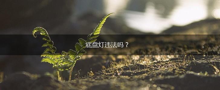 底盘灯违法吗？,第1张