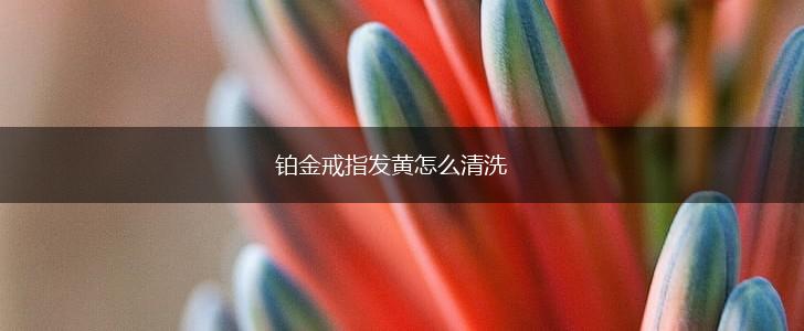 铂金戒指发黄怎么清洗,第1张