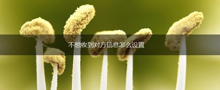 不想收到对方信息怎么设置,第1张