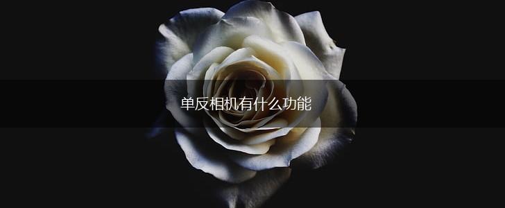 单反相机有什么功能,第1张