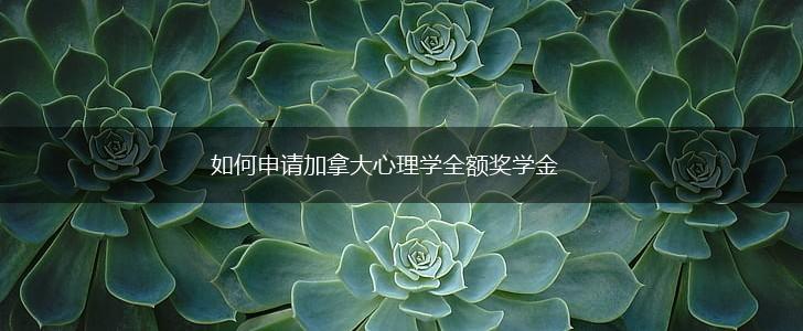 如何申请加拿大心理学全额奖学金,第1张