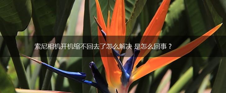 索尼相机开机缩不回去了怎么解决 是怎么回事？,第1张