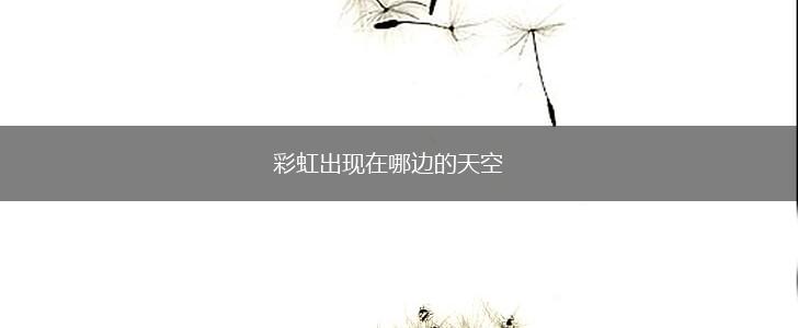 彩虹出现在哪边的天空,第1张