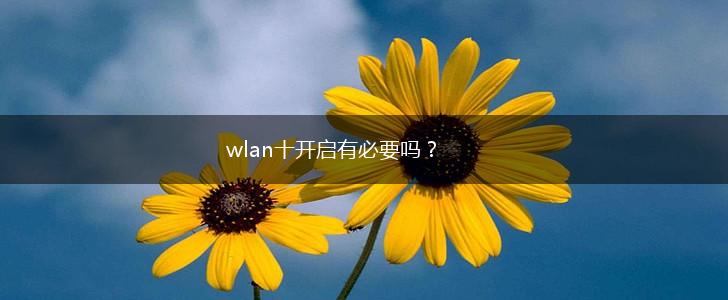 wlan十开启有必要吗？,第1张