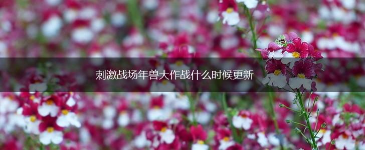 刺激战场年兽大作战什么时候更新,第1张